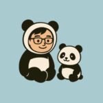 おじパンダ&<br>子パンダ